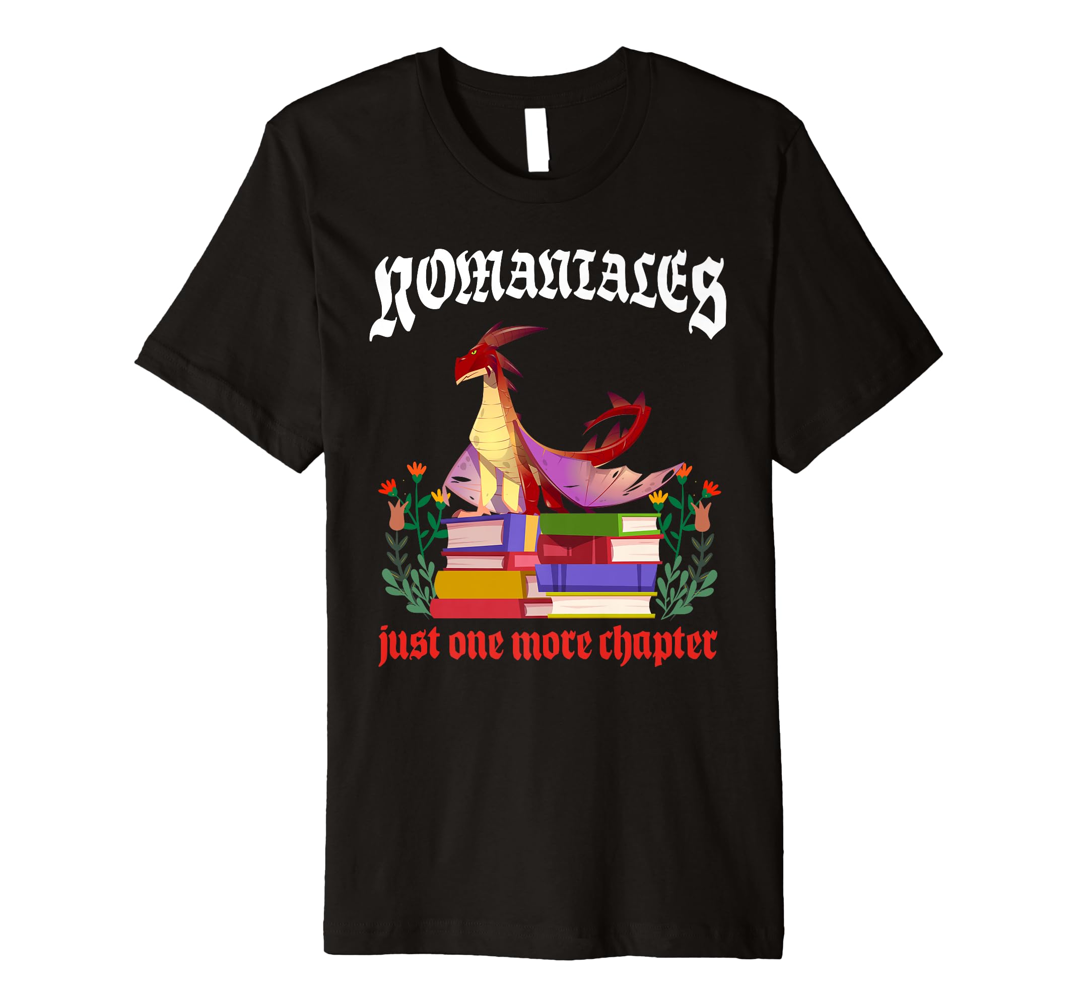 Romantales Dragon Books Chapter Magic T-Shirt - Fun Novelty Design Unisex - T-Shirt, Sweatshirt, Hoodie