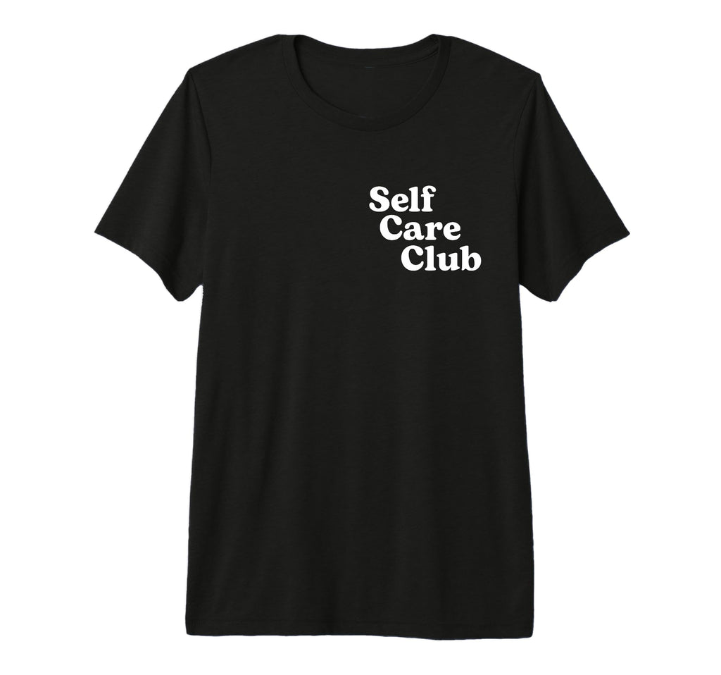 Self Care Club Positive Mental Health T-Shirt - Minimalist Print Men Women - T-Shirt, Sweatshirt, Hoodie