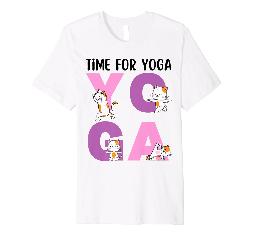 Cat Yoga Poses Practicing Mindfulness T-Shirt - Unique Graphic Men Women - T-Shirt, Sweatshirt, Hoodie