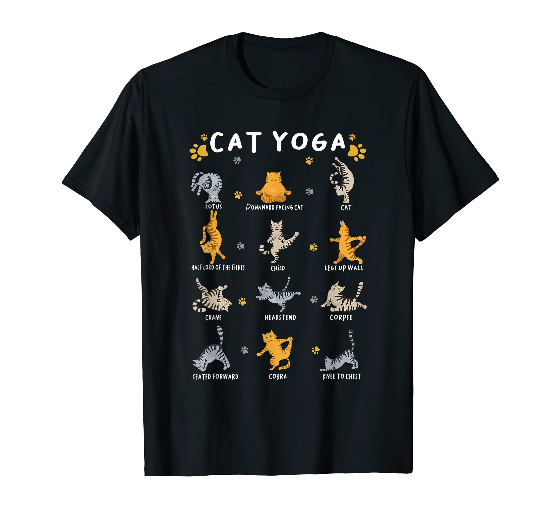 Cat Yoga Poses Cats Practicing T-Shirt - Graphic Print for Adults - T-Shirt, Sweatshirt, Hoodie