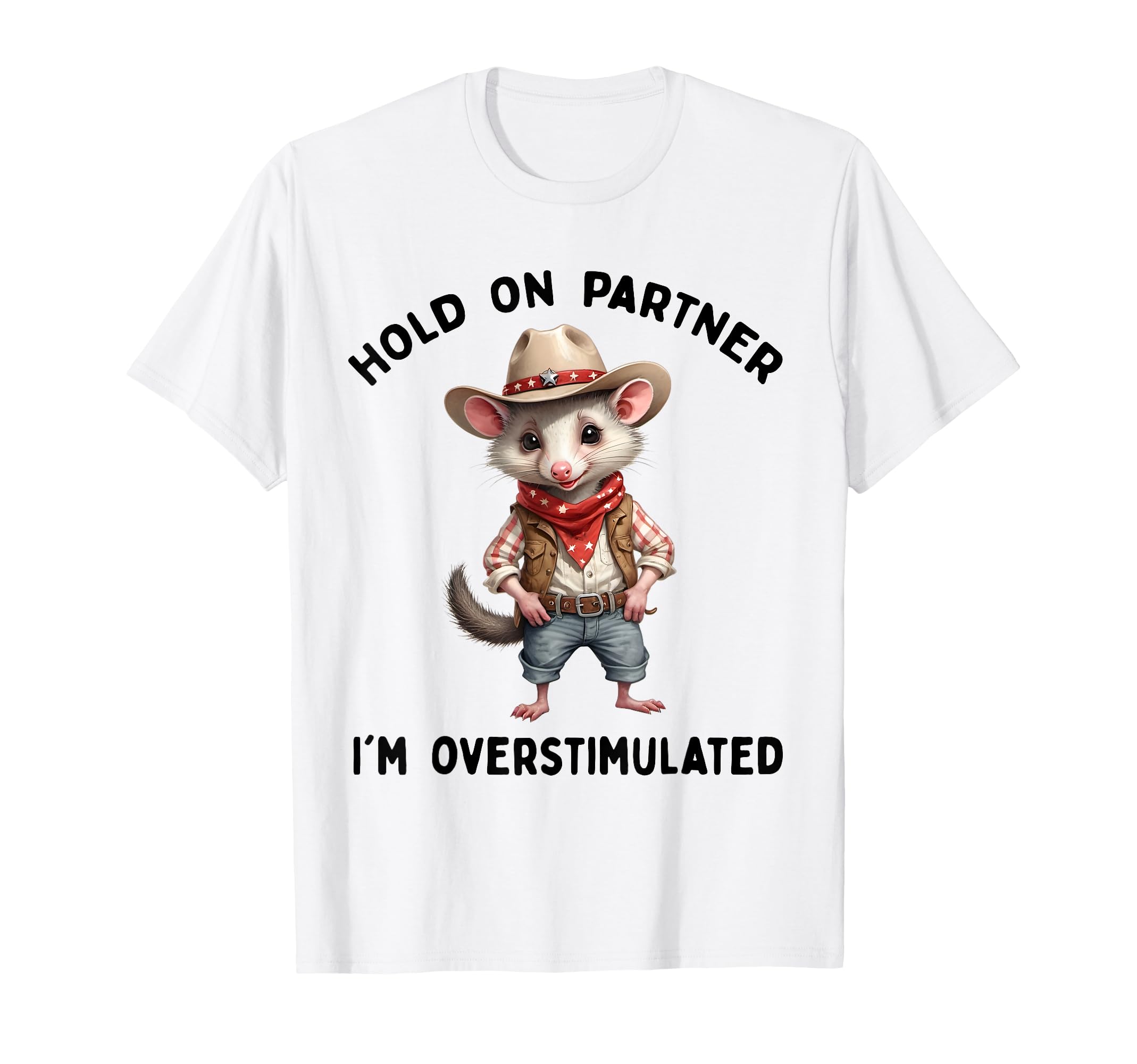 Hold Partner Im Overstimulated Moms T-Shirt - Minimalist Print Men Women - T-Shirt, Sweatshirt, Hoodie