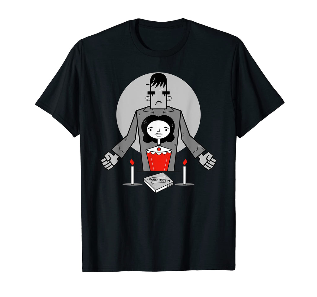 Frankenstein Mary Shelley Spooky T-Shirt - Graphic Print for Adults - T-Shirt, Sweatshirt, Hoodie