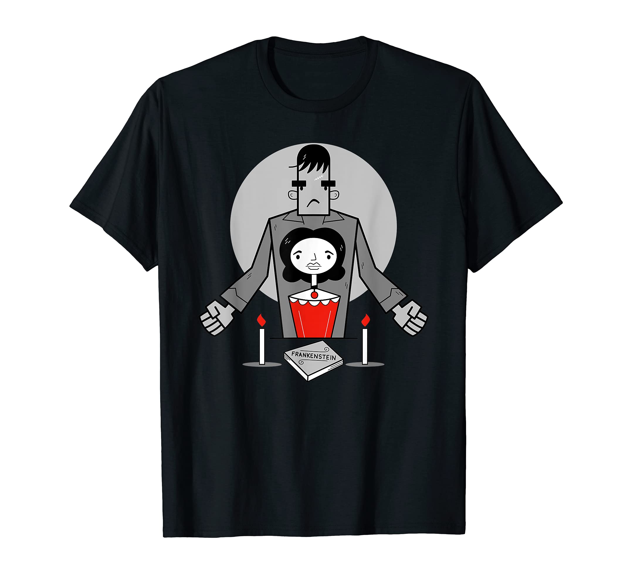 Frankenstein Mary Shelley Spooky T-Shirt - Graphic Print for Adults - T-Shirt, Sweatshirt, Hoodie