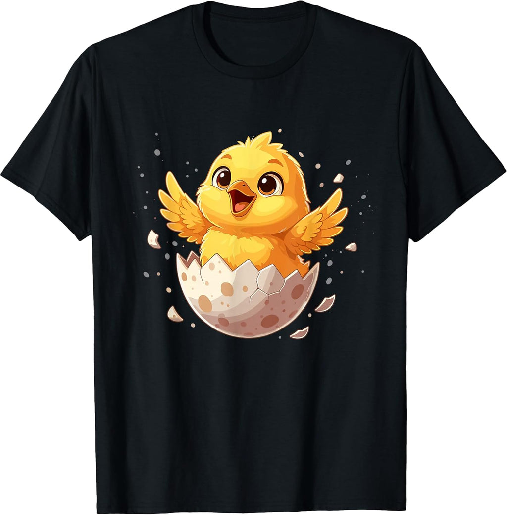 Easter Spring Cute Baby Chick Hatching Joy Unisex T-shirt, Sweatshirt, Hoodie, Long Sleeve Tee - T-Shirt, Sweatshirt, Hoodie