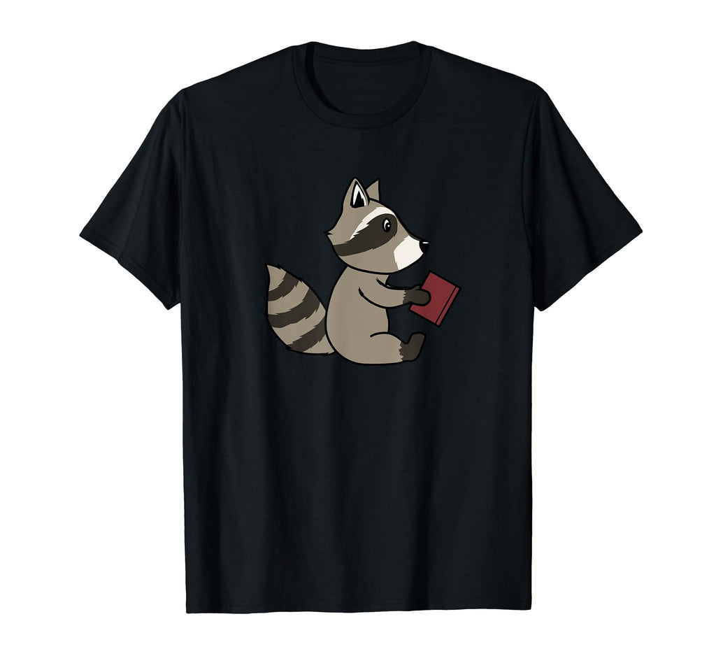 Raccoon Reading Funny Wildlife Literature T-Shirt - Streetwear Style Unisex - T-Shirt, Sweatshirt, Hoodie