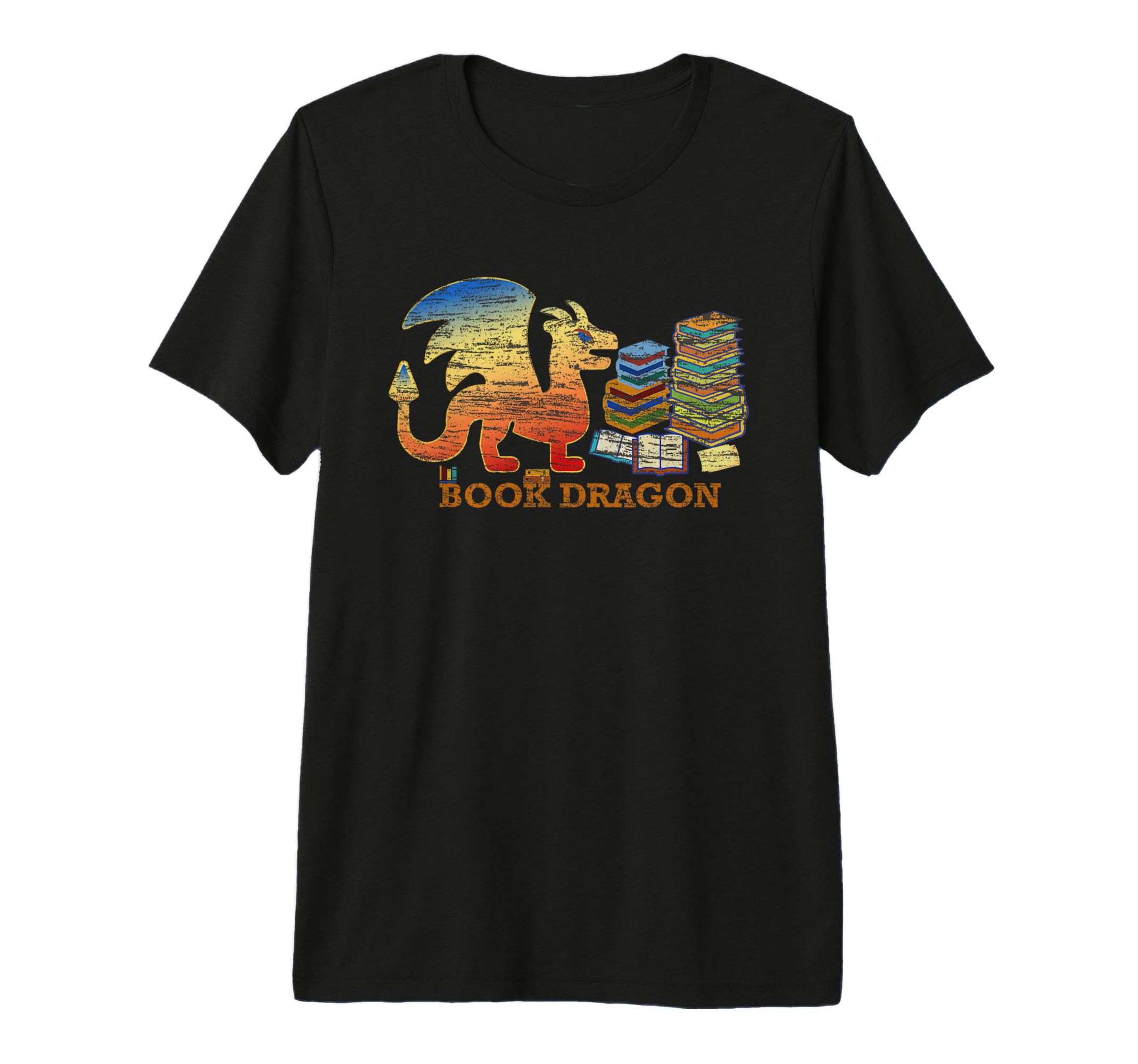Book Dragon Funny Reader Love Reading T-Shirt - Novelty Apparel Men Women - T-Shirt, Sweatshirt, Hoodie