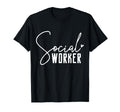 Social Worker Social Work T-Shirt - Minimalist Print for Adults - T-Shirt, Sweatshirt, Hoodie