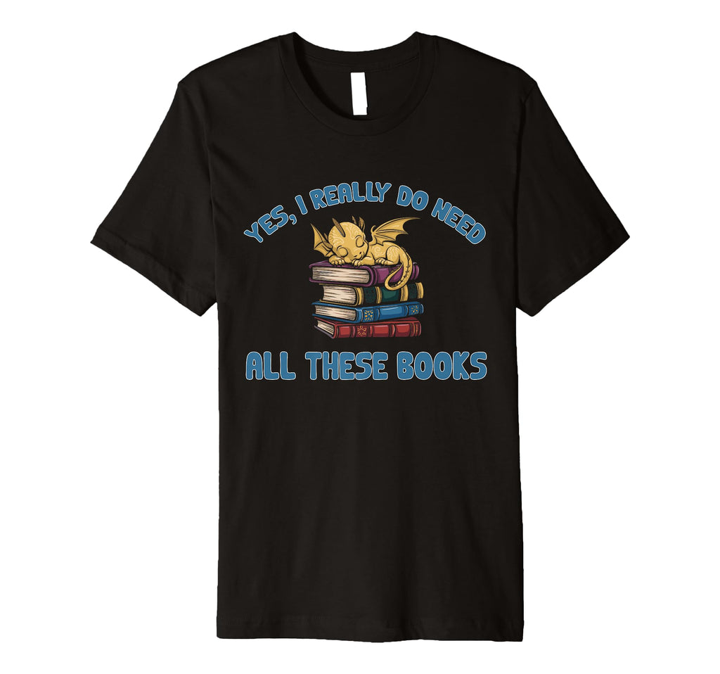 Reading Dragon Shirts Magical Book Lover T-Shirt - Unique Graphic Men Women - T-Shirt, Sweatshirt, Hoodie