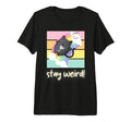Stay Weird Cat Neurodivergent Pride T-Shirt - Custom Art Print for Adults - T-Shirt, Sweatshirt, Hoodie