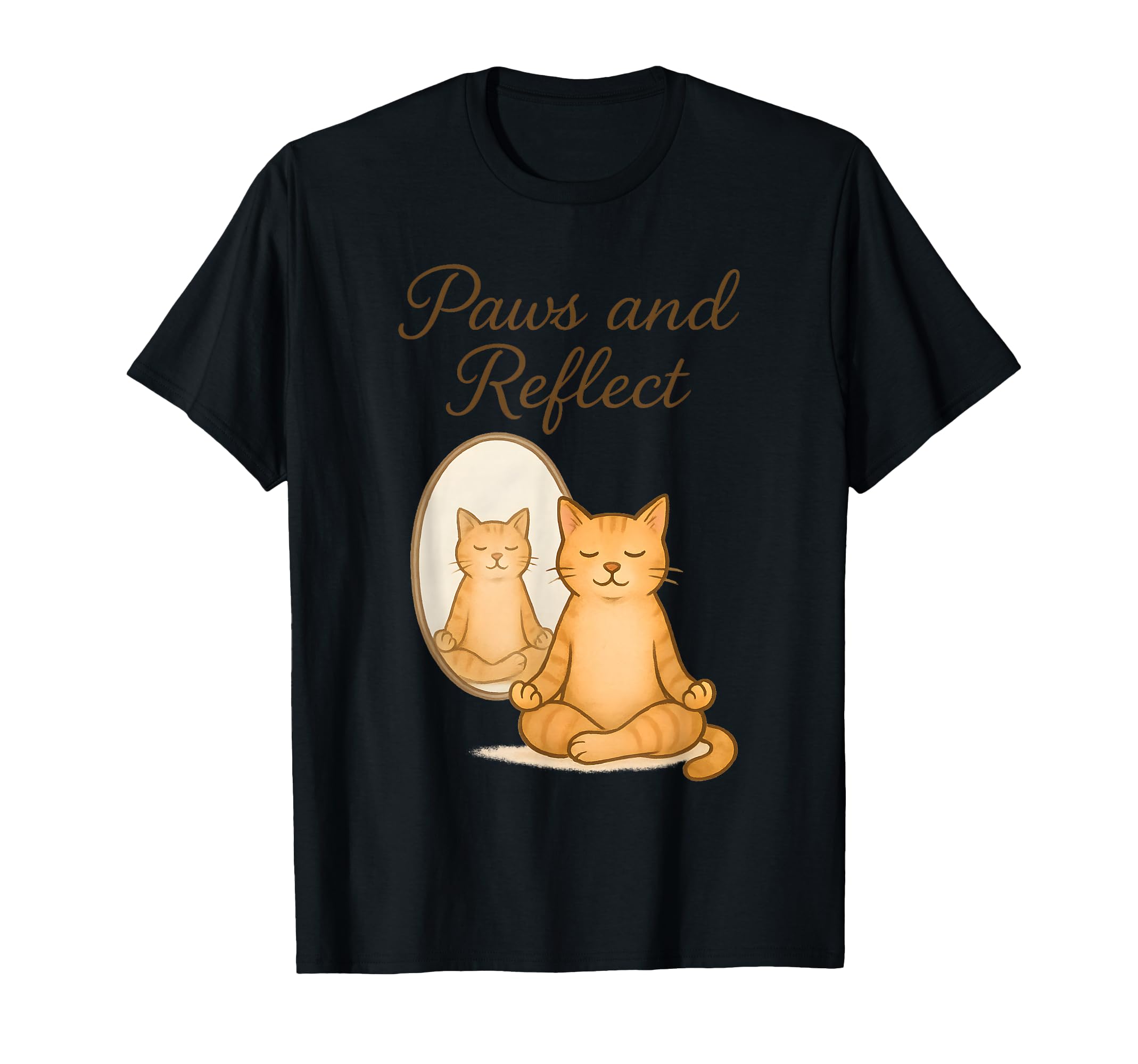 Funny Meditating Zen Yoga Cat T-Shirt - Casual Everyday Wear Unisex - T-Shirt, Sweatshirt, Hoodie
