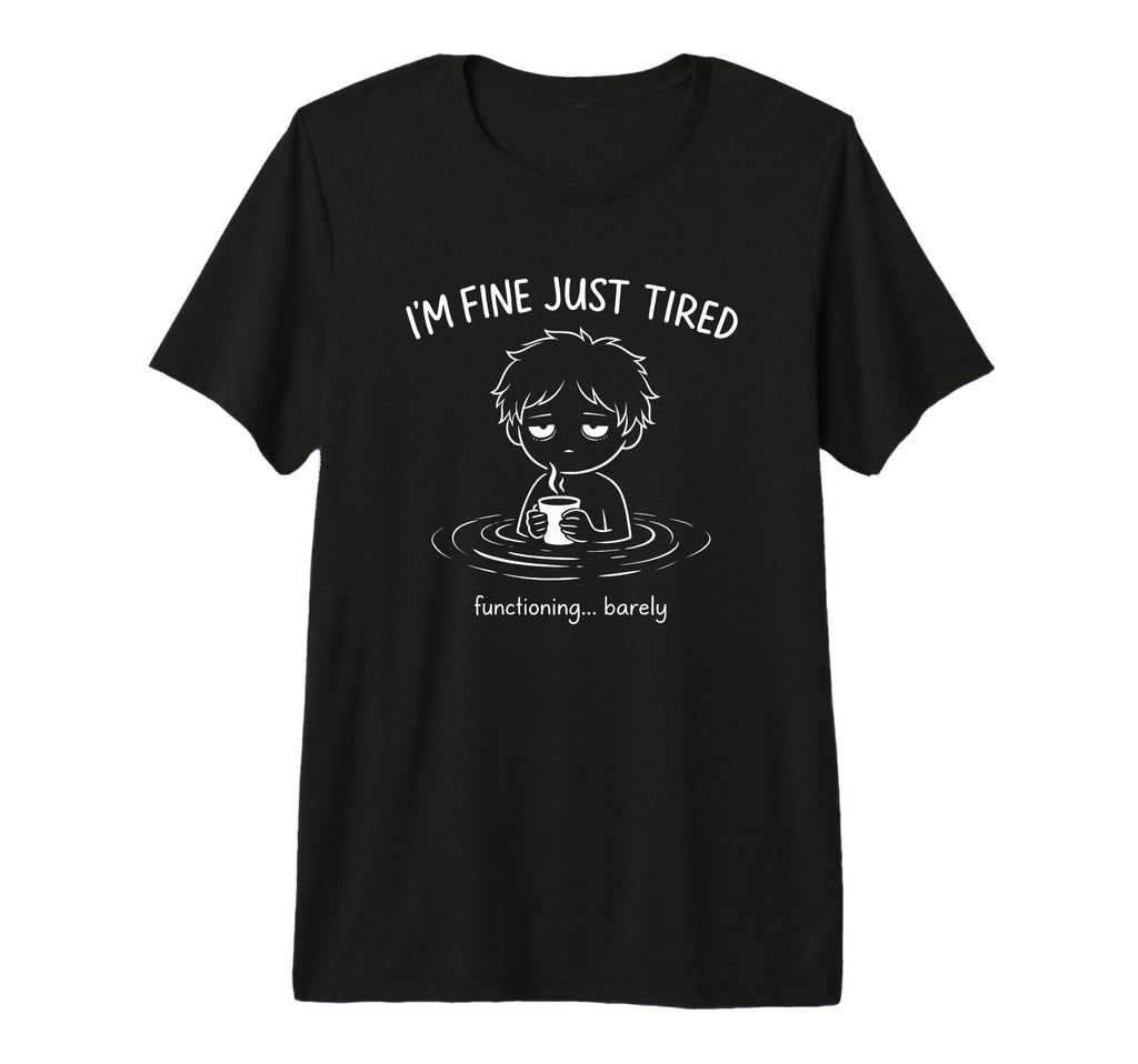 Tired Introvert Functioning Barely T-Shirt - Graphic Print for Adults - T-Shirt, Sweatshirt, Hoodie