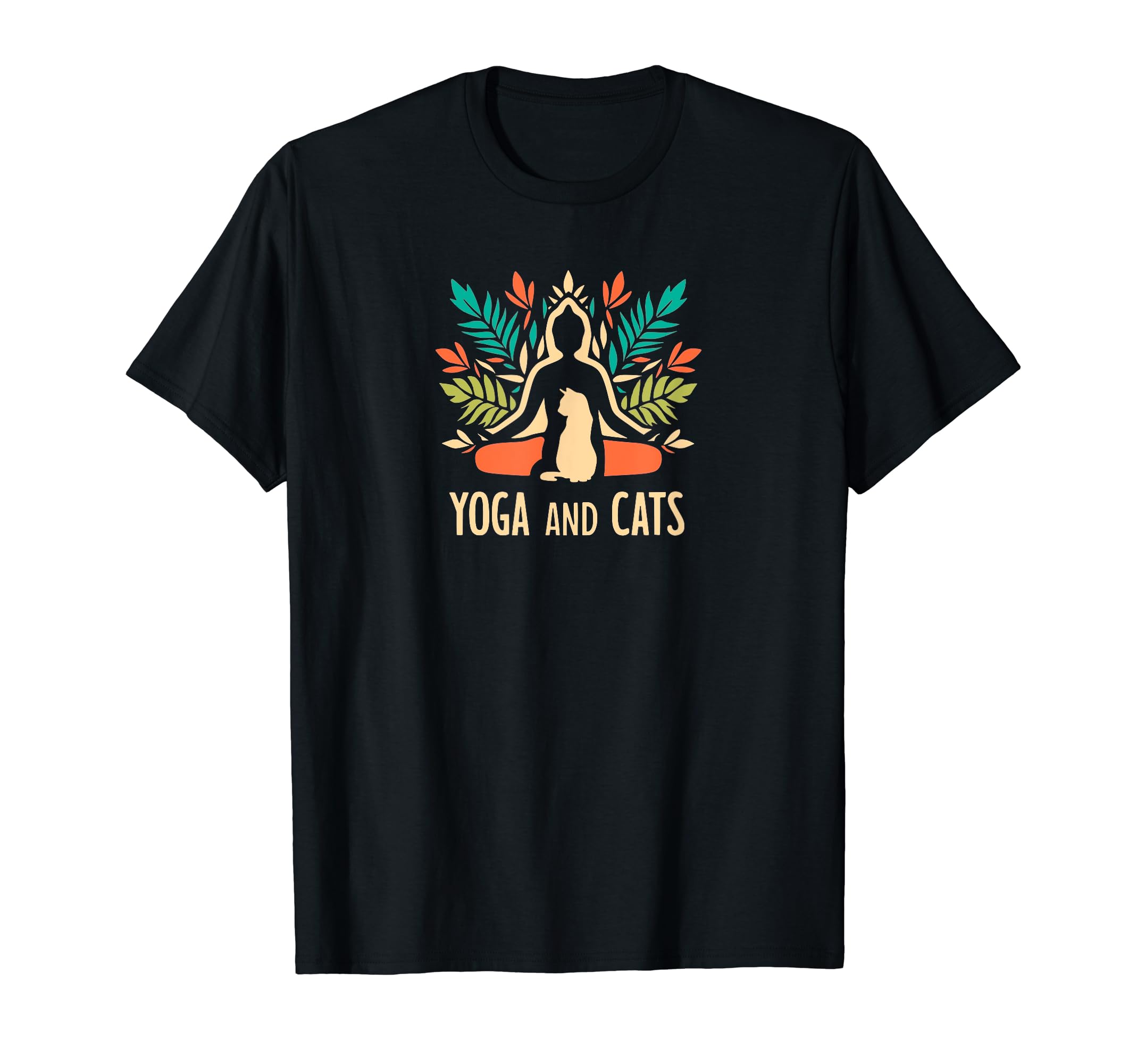 Zen Cat Meditation Mindfulness Yoga T-Shirt - Casual Everyday Wear Unisex - T-Shirt, Sweatshirt, Hoodie