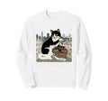 San Francisco Cat Golden Gates Sweatshirt - Custom Art Print Men Women - T-Shirt, Sweatshirt, Hoodie