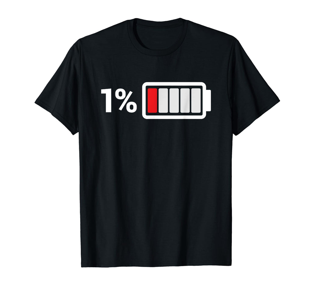 Low Battery Funny Battery Level T-Shirt - Streetwear Style for Adults - T-Shirt, Sweatshirt, Hoodie