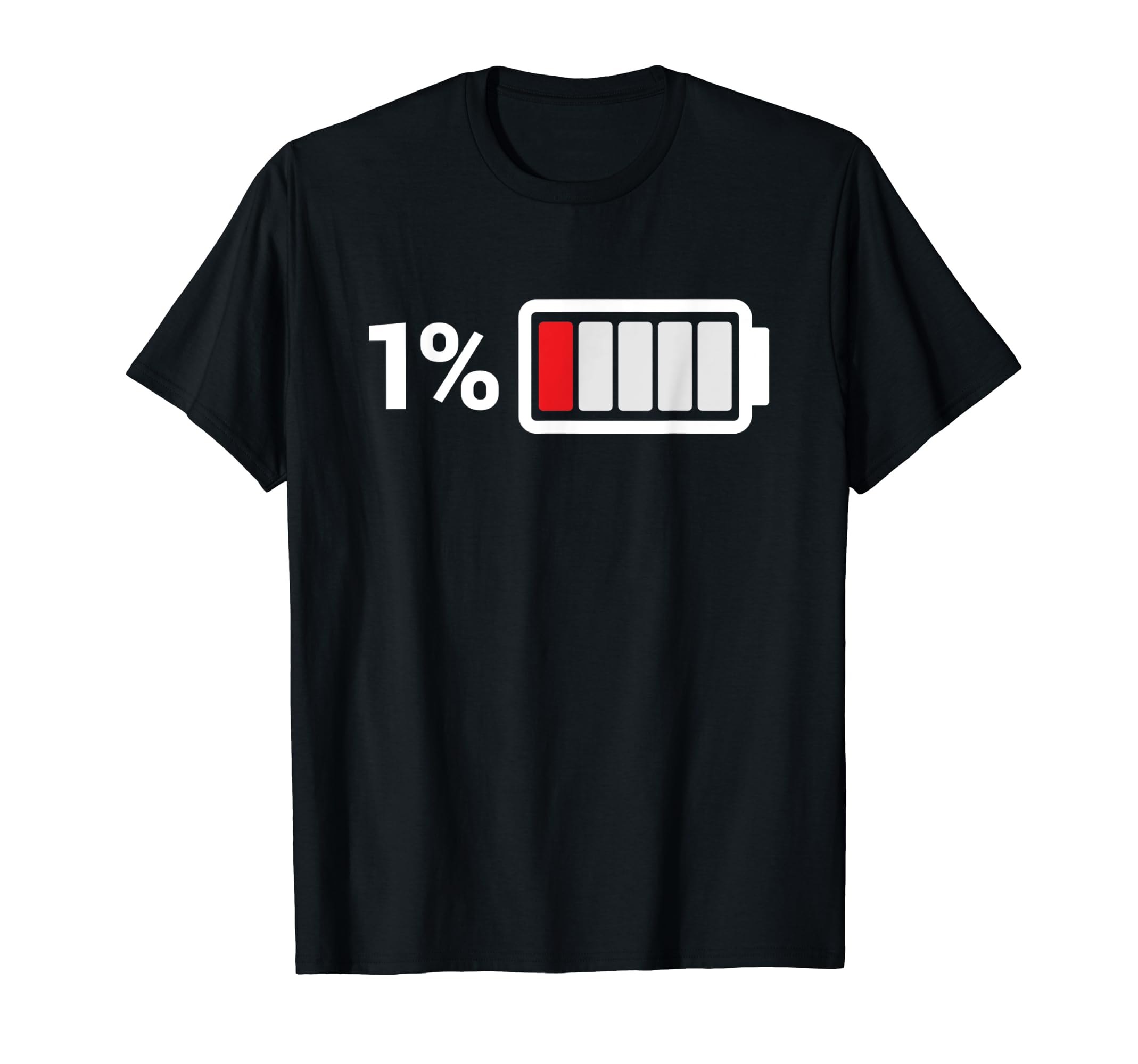 Low Battery Funny Battery Level T-Shirt - Streetwear Style for Adults - T-Shirt, Sweatshirt, Hoodie