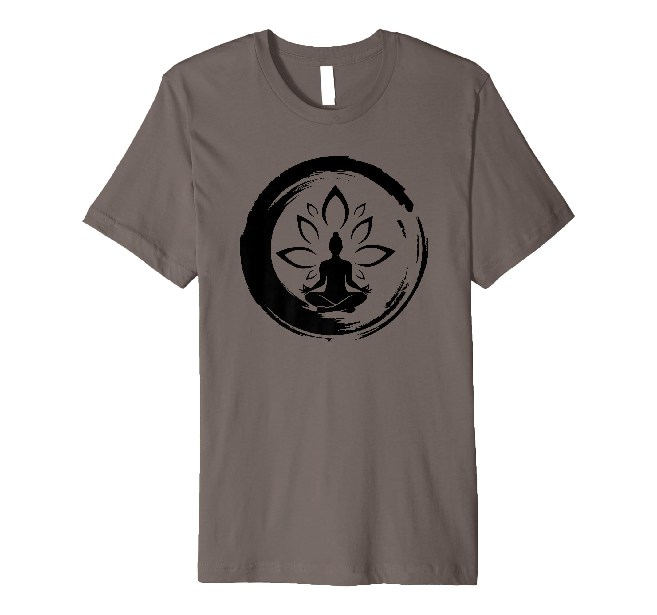 Zen Lotus Meditation Minimalist T-Shirt - Casual Everyday Wear Men Women - T-Shirt, Sweatshirt, Hoodie