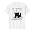 Cats And Books Aesthetic Feline Reader T-Shirt - Custom Art Print Men Women - T-Shirt, Sweatshirt, Hoodie