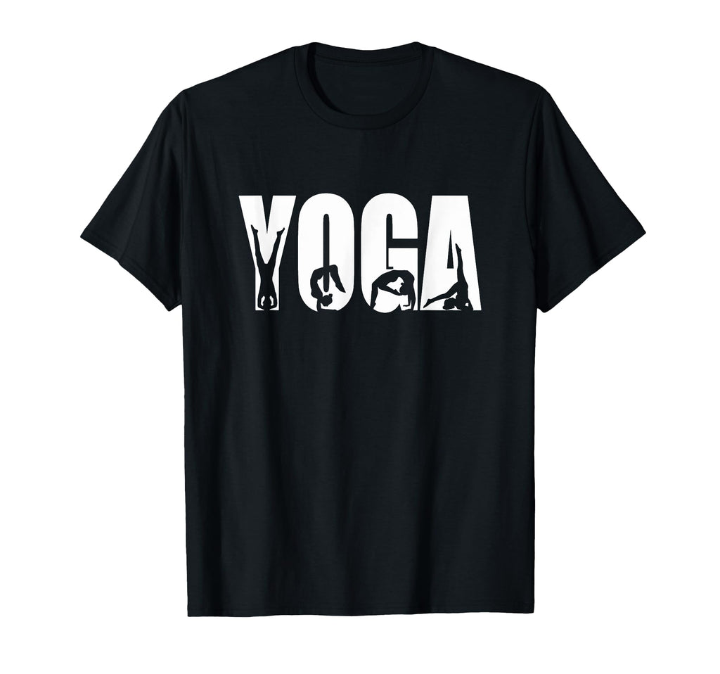 Yoga Pose Silhouettes Wellness T-Shirt - Fun Novelty Design Unisex - T-Shirt, Sweatshirt, Hoodie