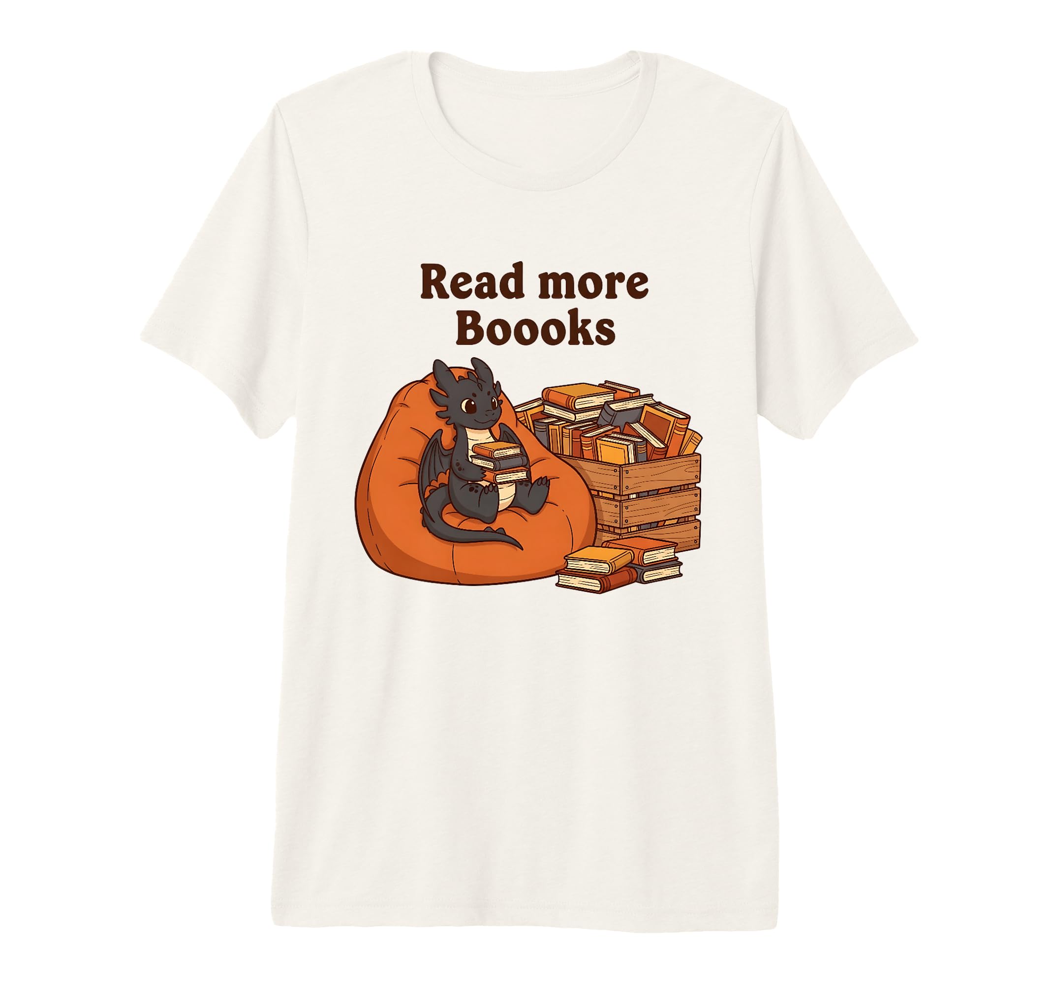 Read More Boooks Dragon Reading T-Shirt - Aesthetic Graphic Men Women - T-Shirt, Sweatshirt, Hoodie
