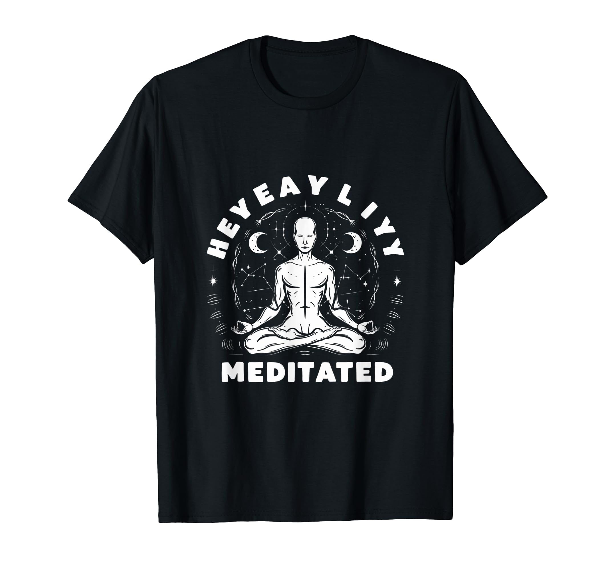 Heavily Meditated Funny Mens Meditation T-Shirt - Aesthetic Graphic Unisex - T-Shirt, Sweatshirt, Hoodie
