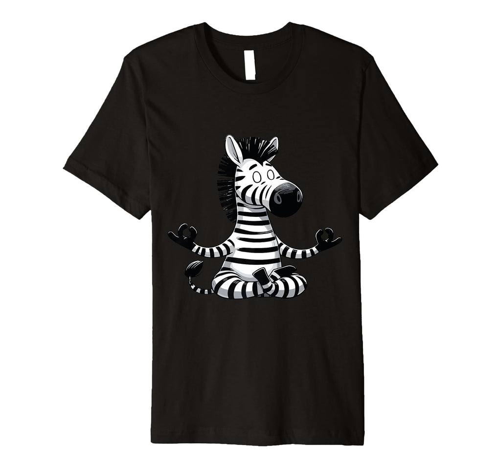 Meditation Zebra Yoga Pose Relaxing T-Shirt - Fun Novelty Design Unisex - T-Shirt, Sweatshirt, Hoodie