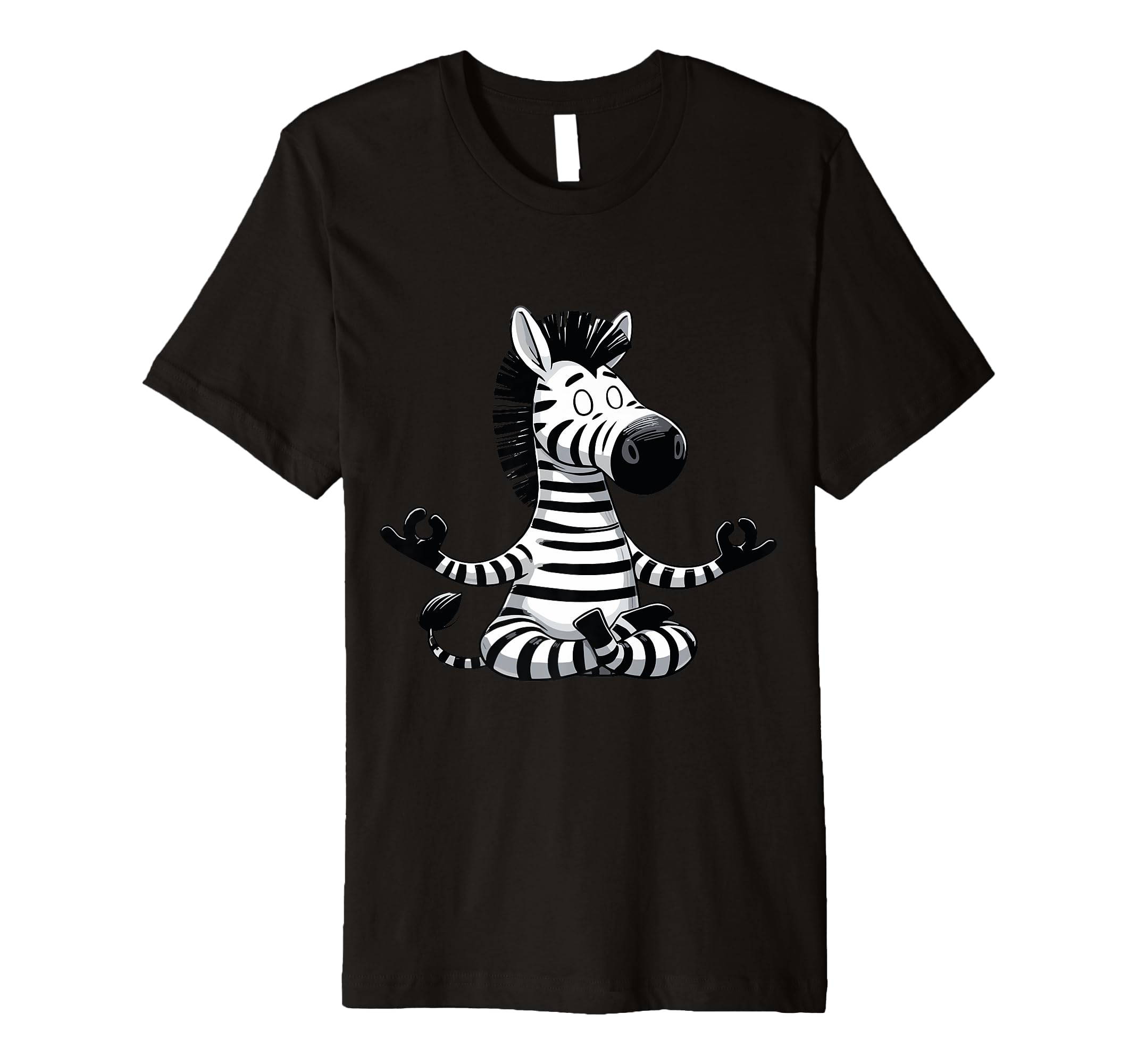Meditation Zebra Yoga Pose Relaxing T-Shirt - Fun Novelty Design Unisex - T-Shirt, Sweatshirt, Hoodie