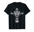 Sacred Cross Moth Goth Horror Antisocial T-Shirt - Graphic Print Men Women - T-Shirt, Sweatshirt, Hoodie