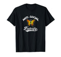 Anti Social Butterfly Shy Introvert T-Shirt - Trendy Graphic for Adults - T-Shirt, Sweatshirt, Hoodie