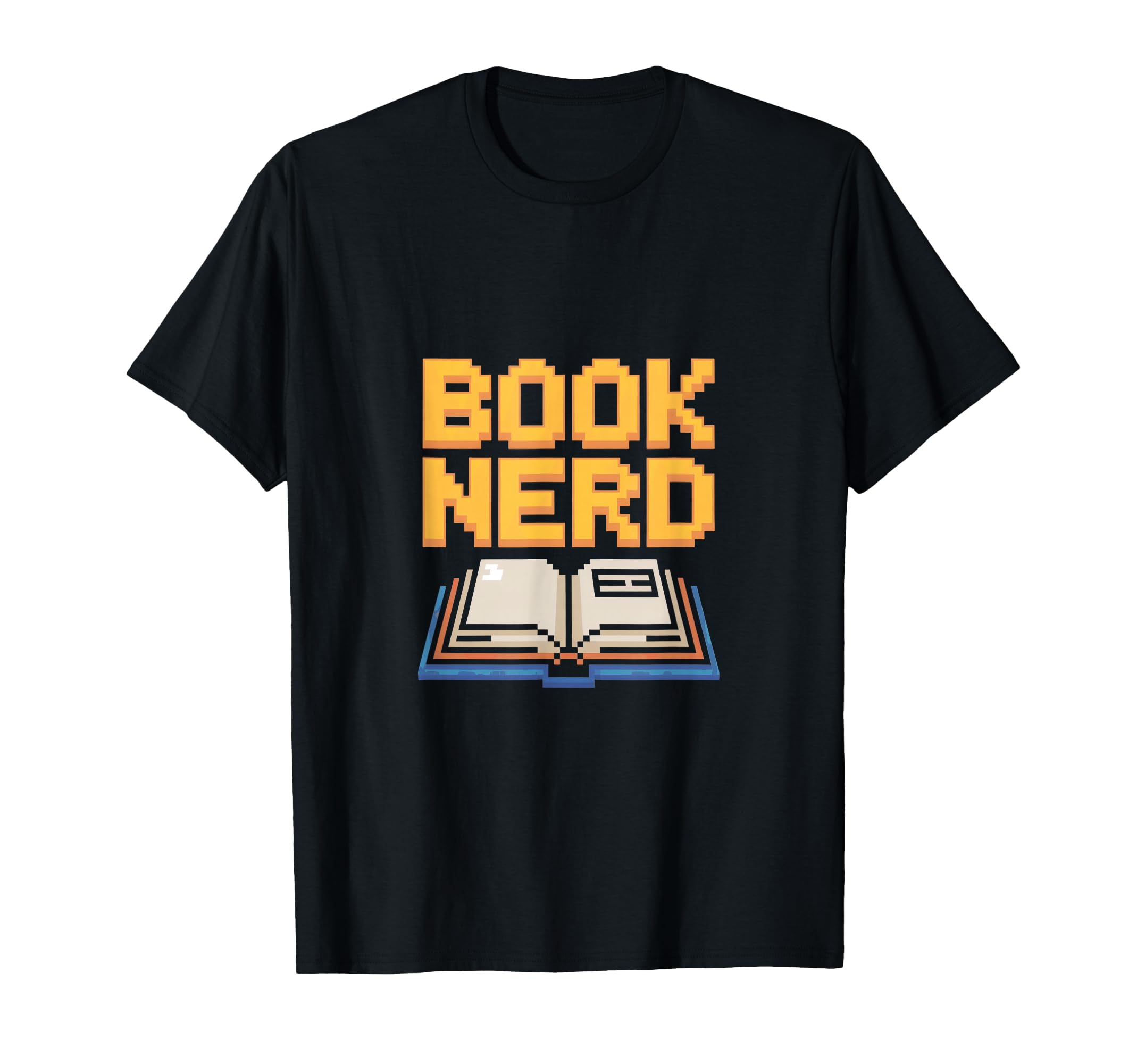 Book Nerd Pixel Open Book Reading T-Shirt - Streetwear Style for Adults - T-Shirt, Sweatshirt, Hoodie