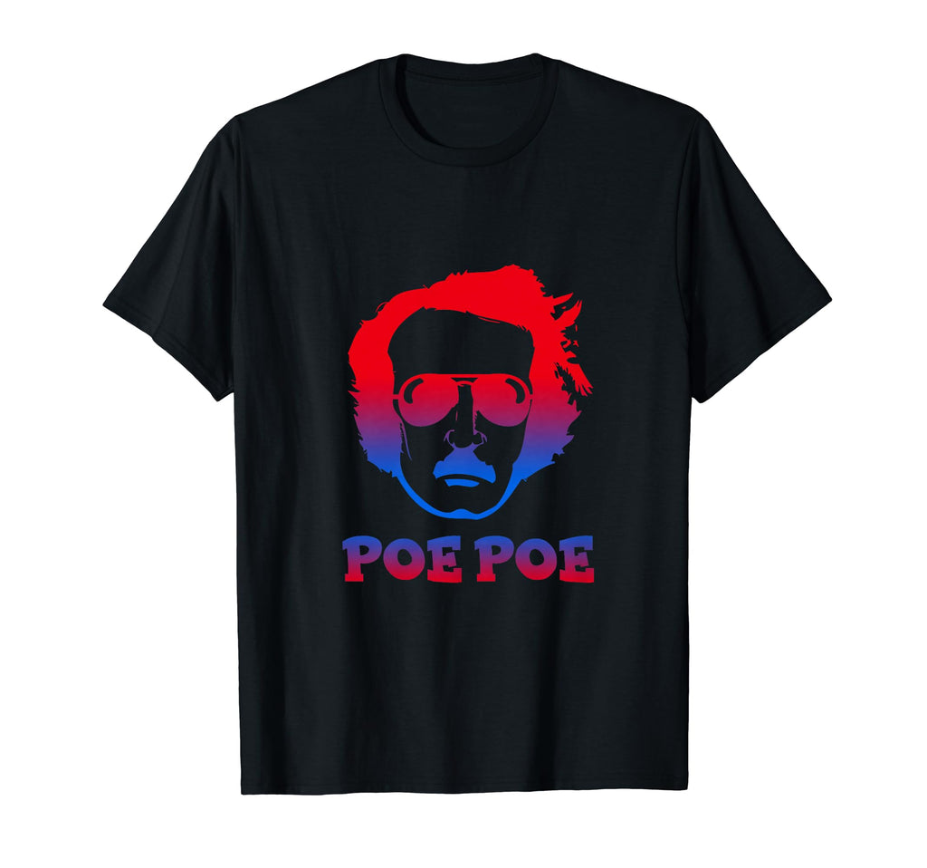 Poe Poe Edgar Allan Novel Author Book T-Shirt - Custom Art Print Unisex - T-Shirt, Sweatshirt, Hoodie