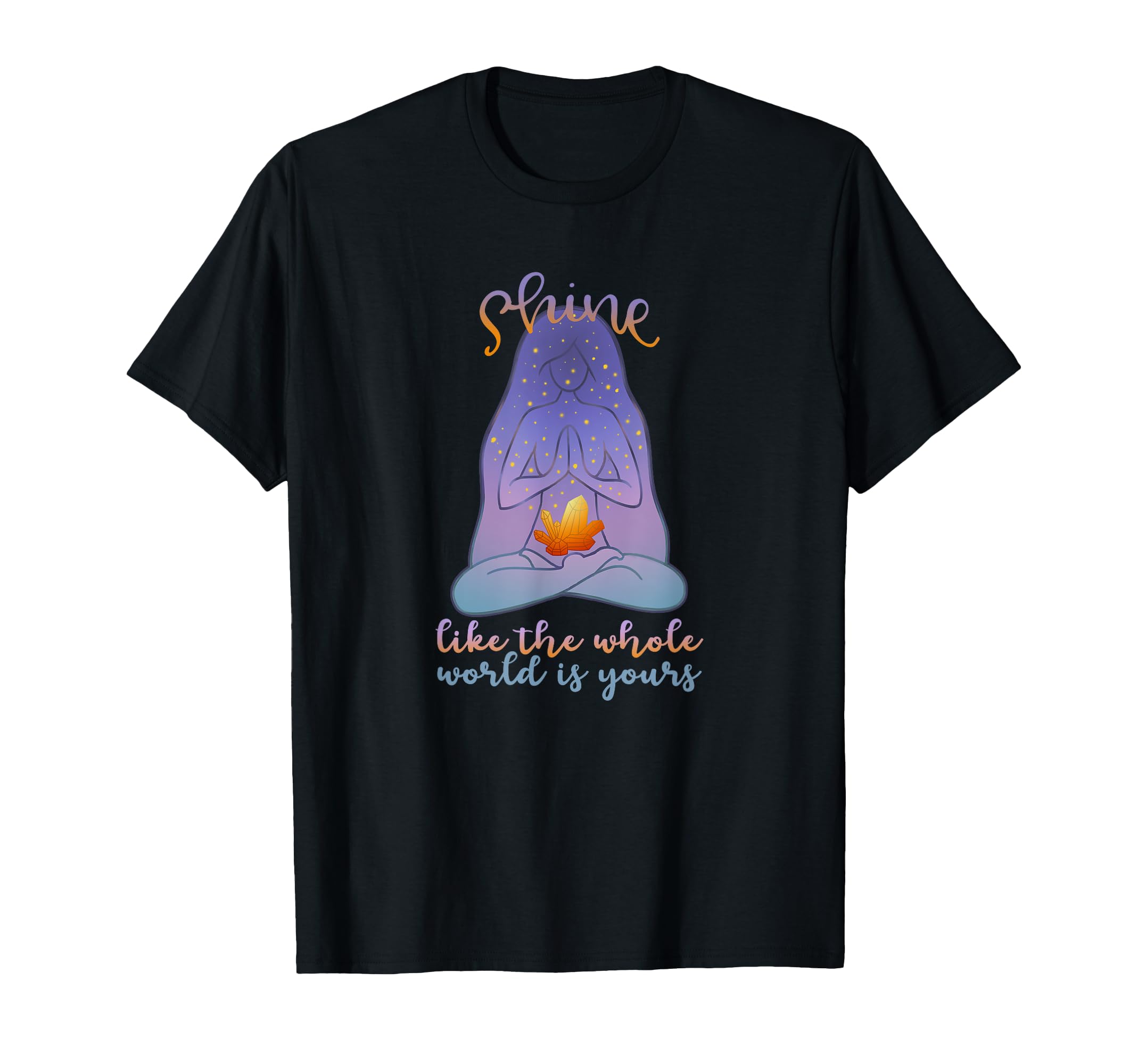 Healing Crystal Wiccan Spiritual Energy T-Shirt - Graphic Print Unisex - T-Shirt, Sweatshirt, Hoodie