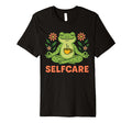 Selfcare Frog Meditating Mindfulness Zen T-Shirt - Graphic Print Unisex - T-Shirt, Sweatshirt, Hoodie