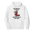 Getting My Steps Walking Lord Raccoon Hoodie - Casual Everyday Wear Unisex - T-Shirt, Sweatshirt, Hoodie