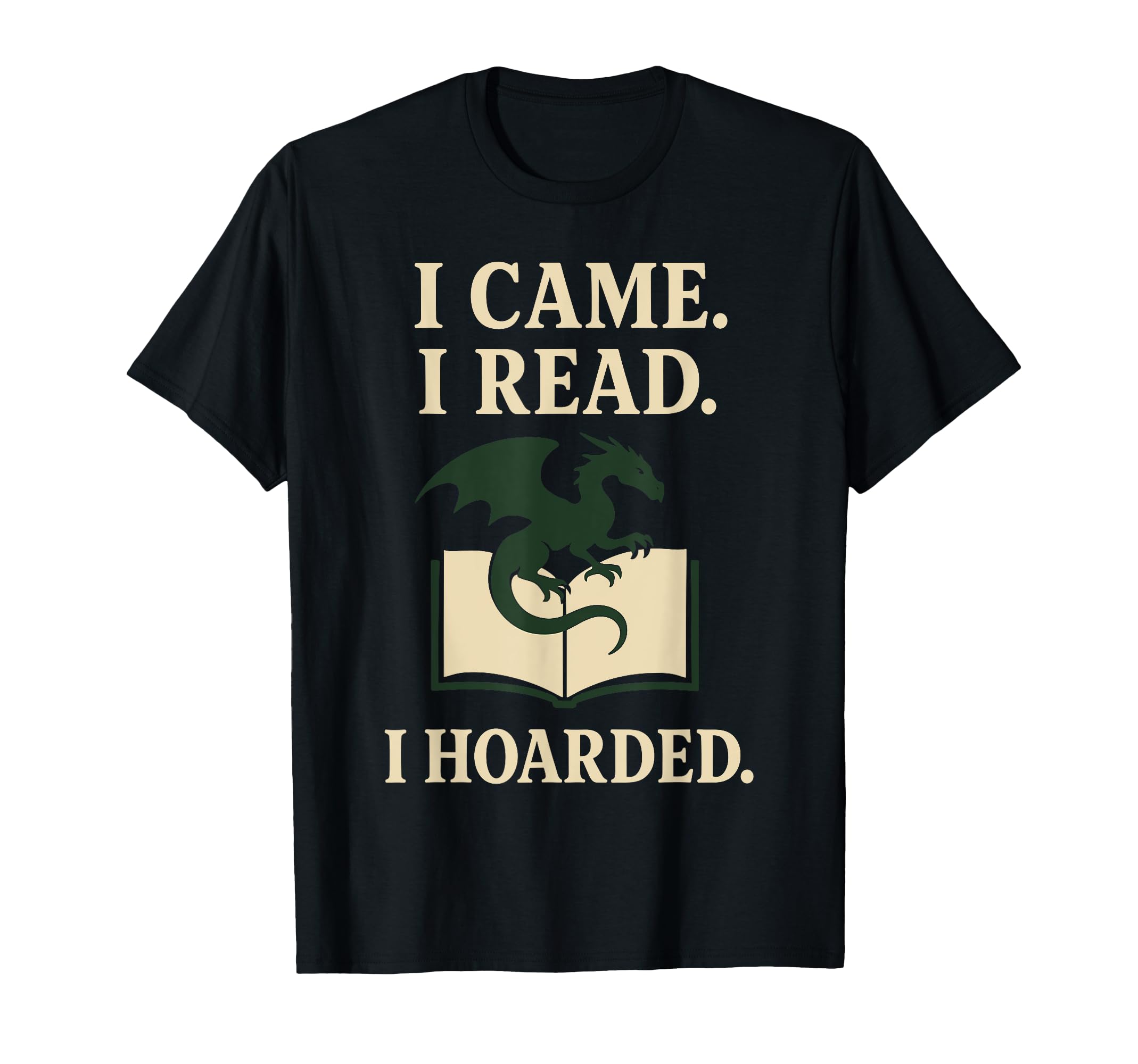 Book Dragon Fantasy Reader Cozy T-Shirt - Minimalist Print for Adults - T-Shirt, Sweatshirt, Hoodie