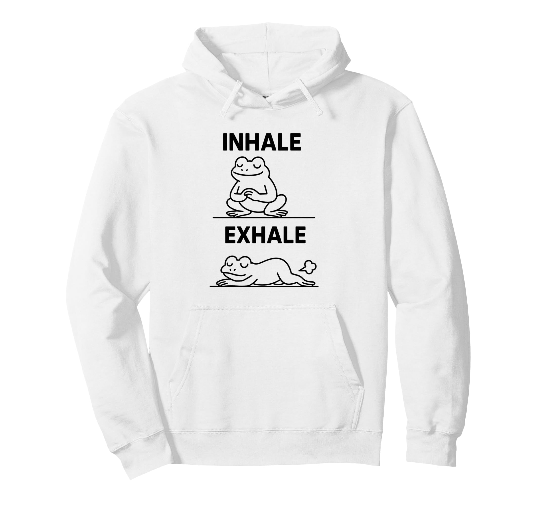Funny Yoga Inhale Exhale Pooping Hoodie - Novelty Apparel for Adults - T-Shirt, Sweatshirt, Hoodie