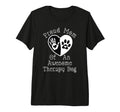 Therapy Dog Mom Therapy Dog Team Tri T-Shirt - Aesthetic Graphic Unisex - T-Shirt, Sweatshirt, Hoodie
