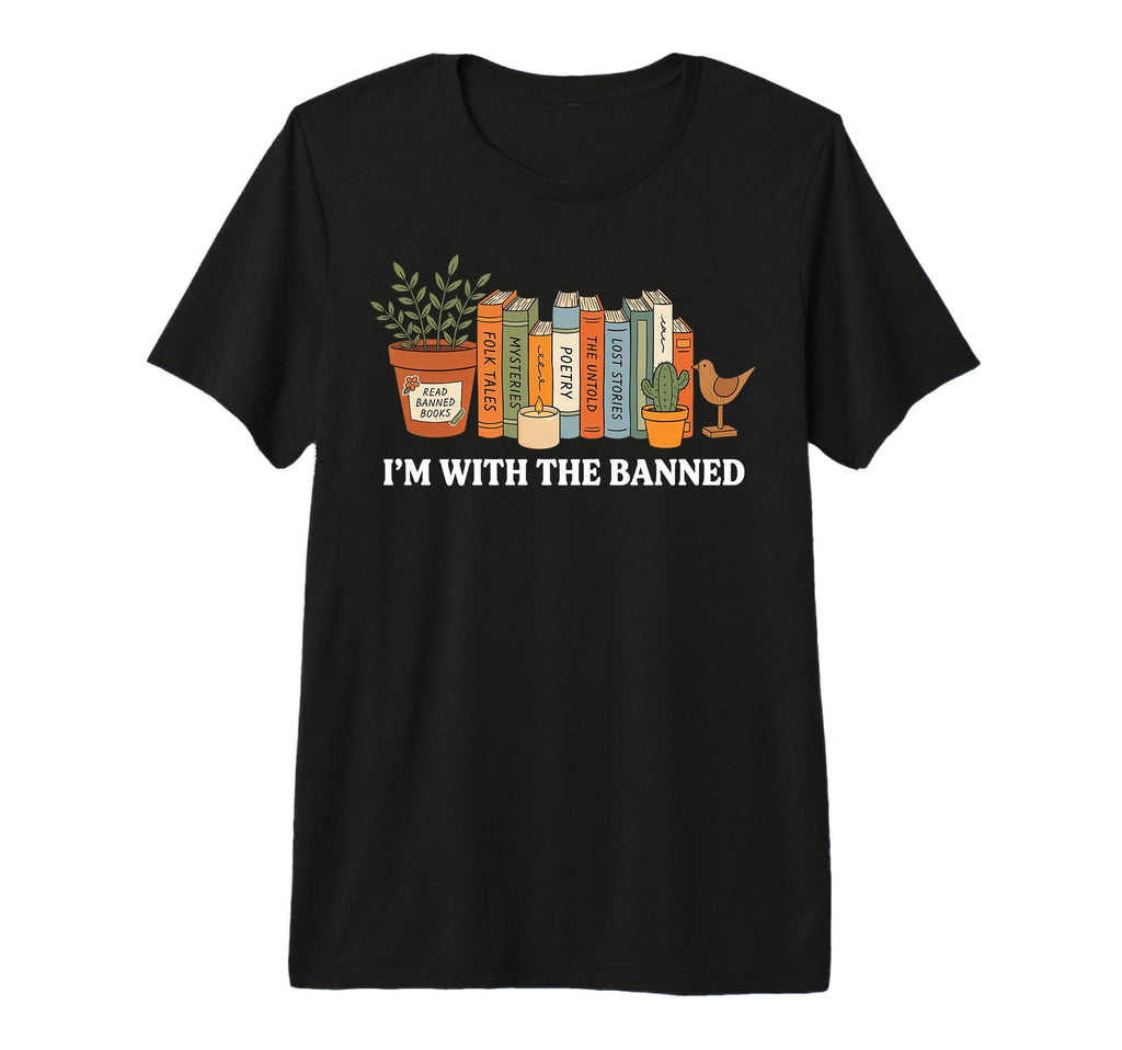 Im Banned Book Nerd Bookworm Librarian T-Shirt - Aesthetic Graphic Unisex - T-Shirt, Sweatshirt, Hoodie