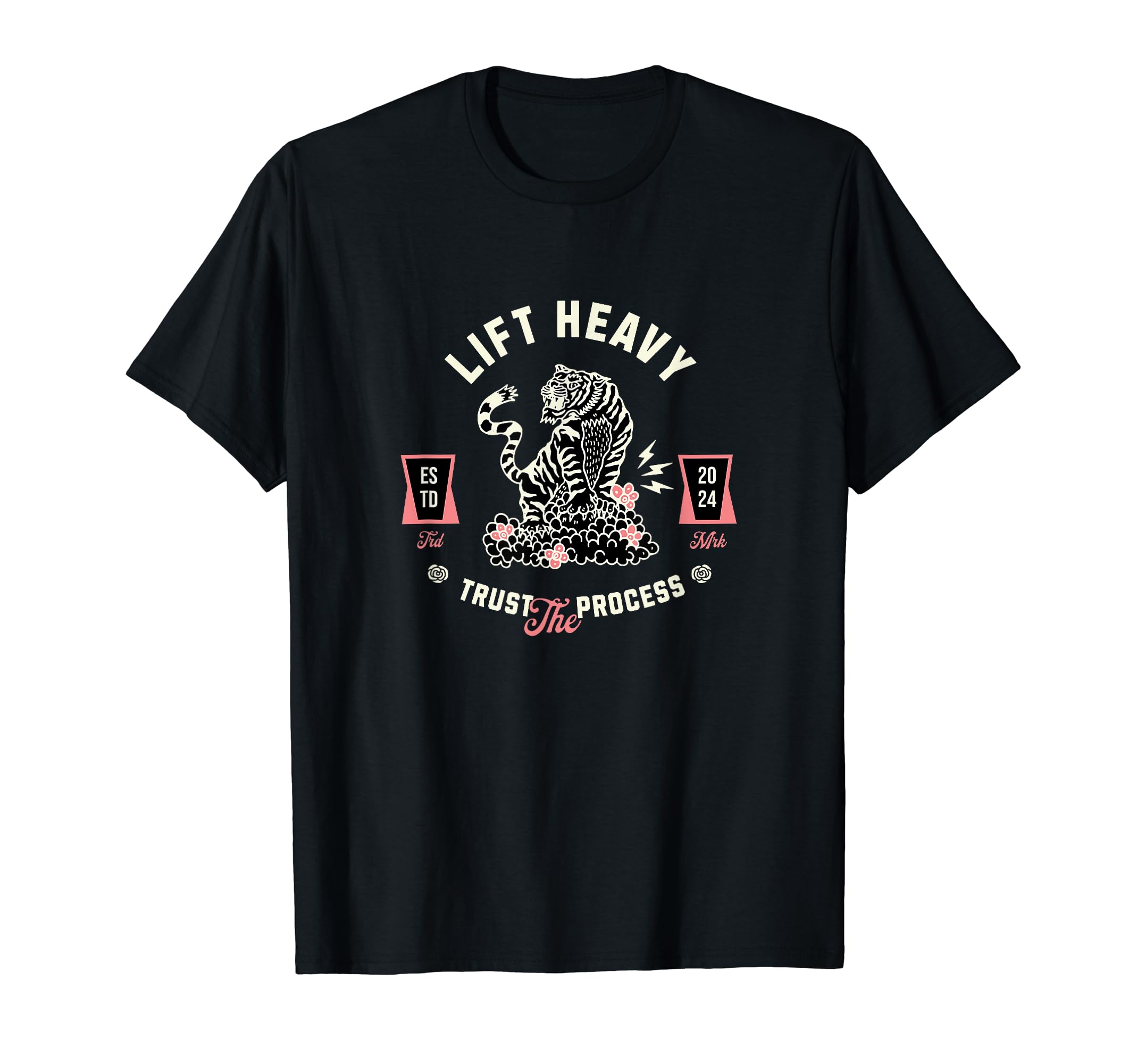 Lift Heavy Trust Process Gym Wear T-Shirt - Custom Art Print Men Women - T-Shirt, Sweatshirt, Hoodie