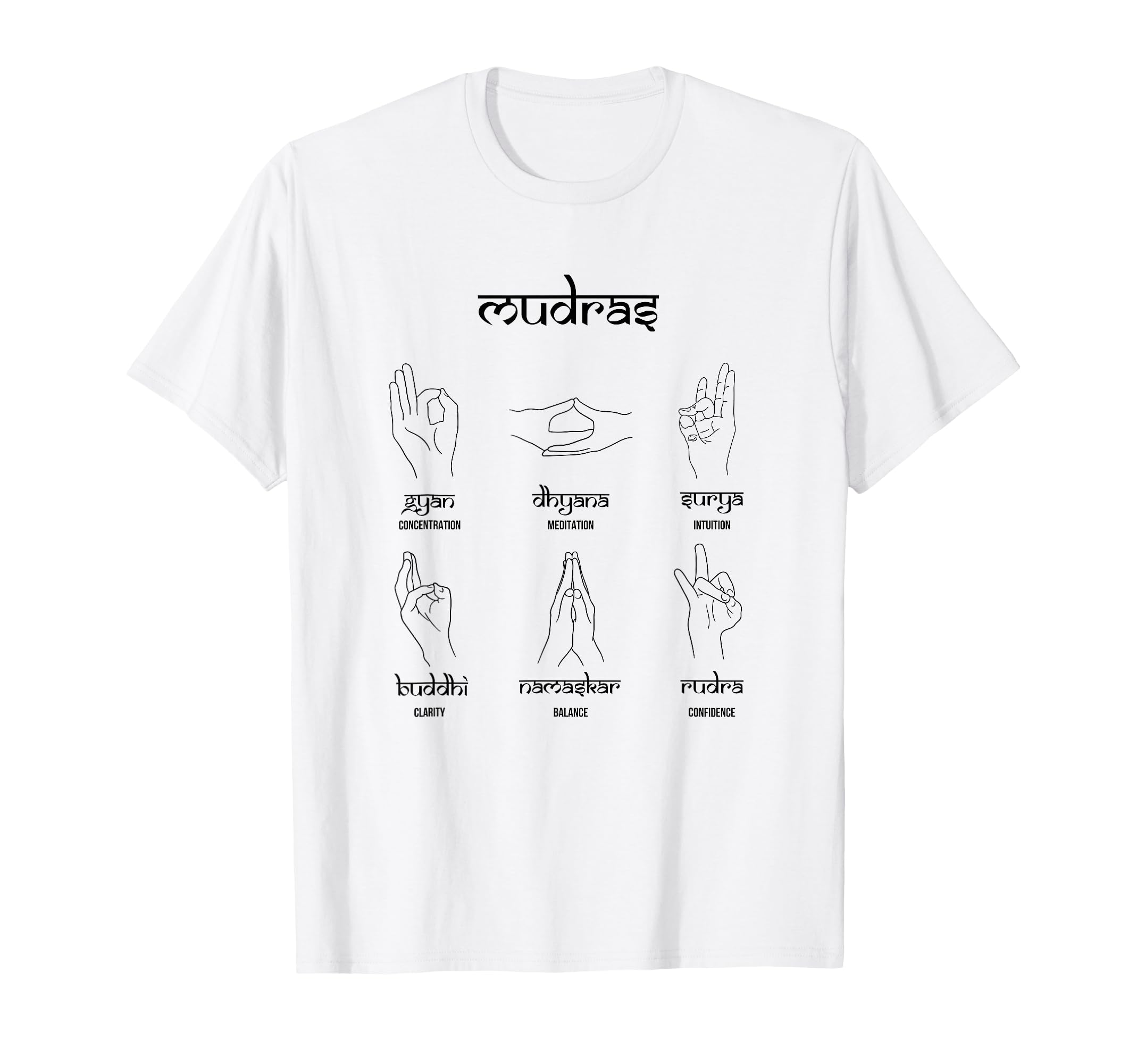 Hasta Mudra Yoga Asana Pranayama Bandha T-Shirt - Streetwear Style Unisex - T-Shirt, Sweatshirt, Hoodie