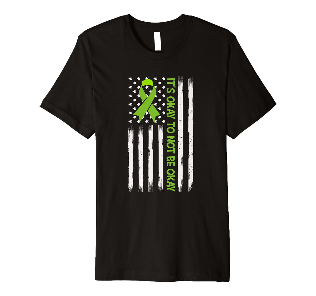 Its Okay To Not Be Okay Us Flag T-Shirt - Novelty Apparel for Adults - T-Shirt, Sweatshirt, Hoodie