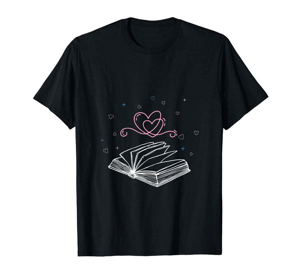 Valentines Day Book Lover Gift T-Shirt - Graphic Print Men Women - T-Shirt, Sweatshirt, Hoodie