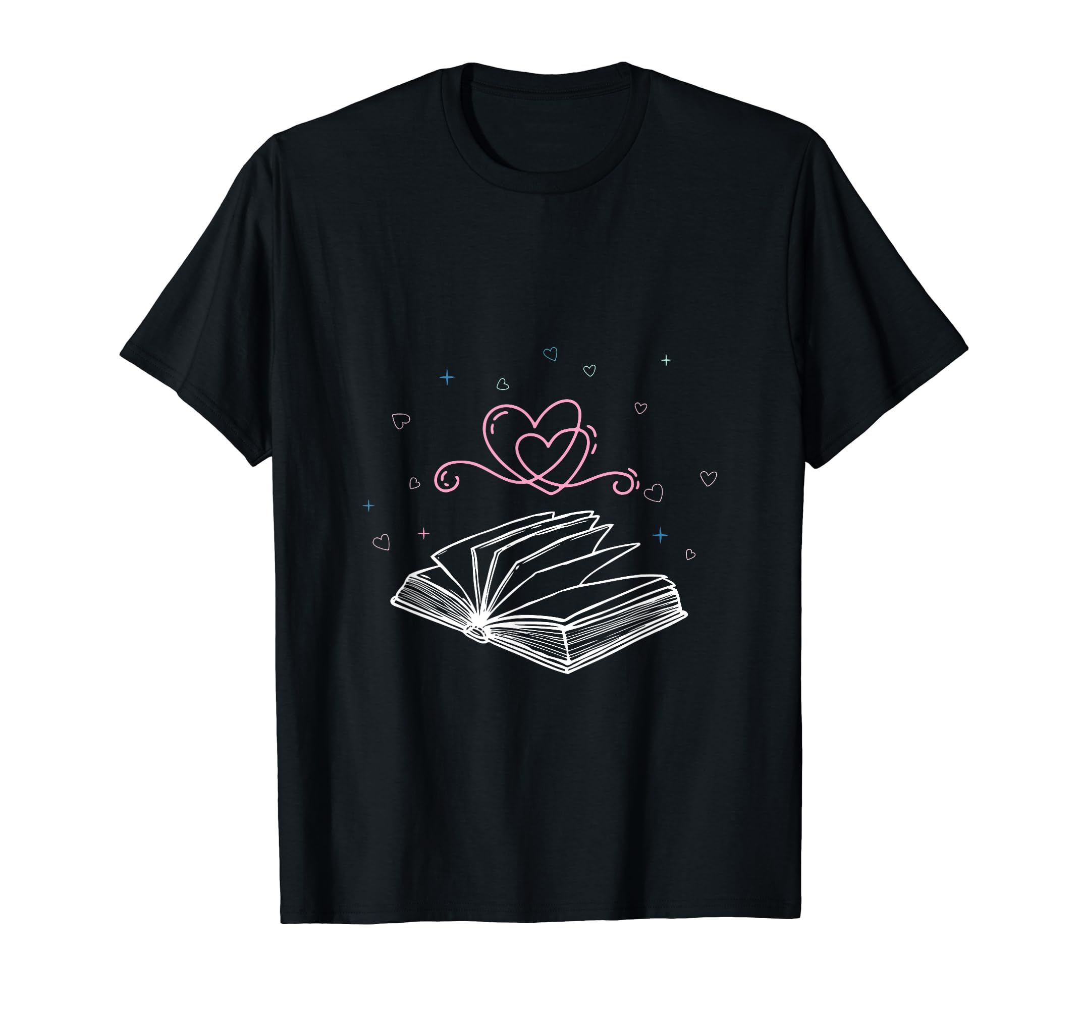 Valentines Day Book Lover Gift T-Shirt - Graphic Print Men Women - T-Shirt, Sweatshirt, Hoodie