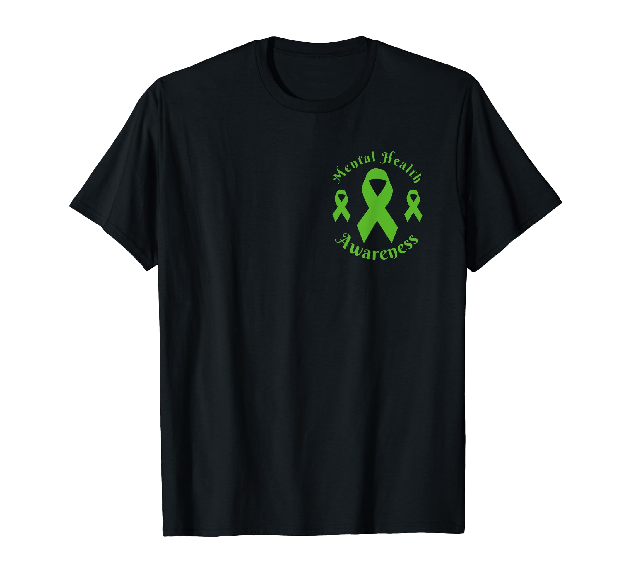 Mental Health Month We Wear Green T-Shirt - Unique Graphic Men Women - T-Shirt, Sweatshirt, Hoodie
