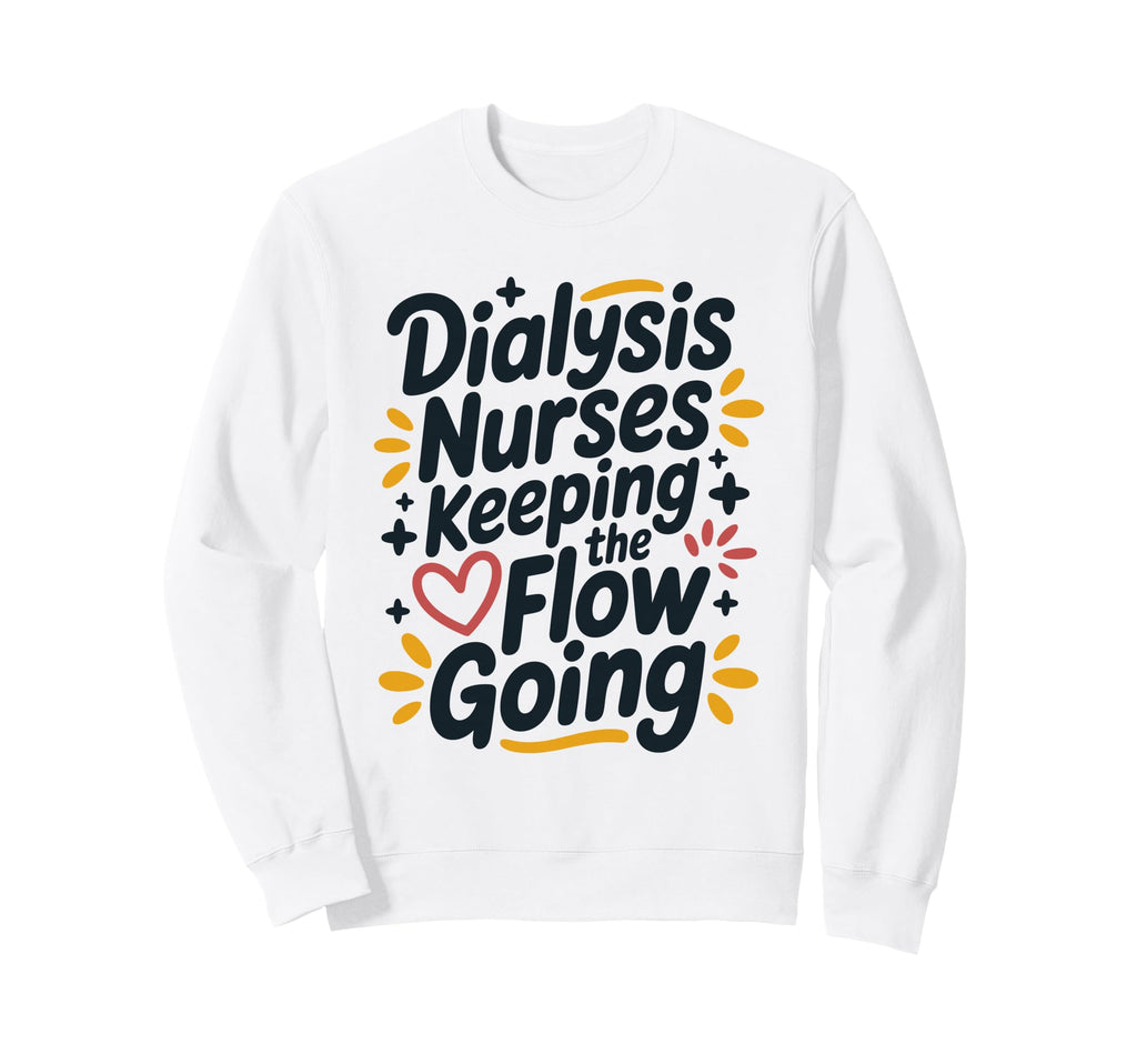 Dialysis Nurses Keeping Flow Going Sweatshirt - Custom Art Print Men Women - T-Shirt, Sweatshirt, Hoodie