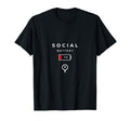 Introvert Gift Adults Funny Social T-Shirt - Minimalist Print for Adults - T-Shirt, Sweatshirt, Hoodie