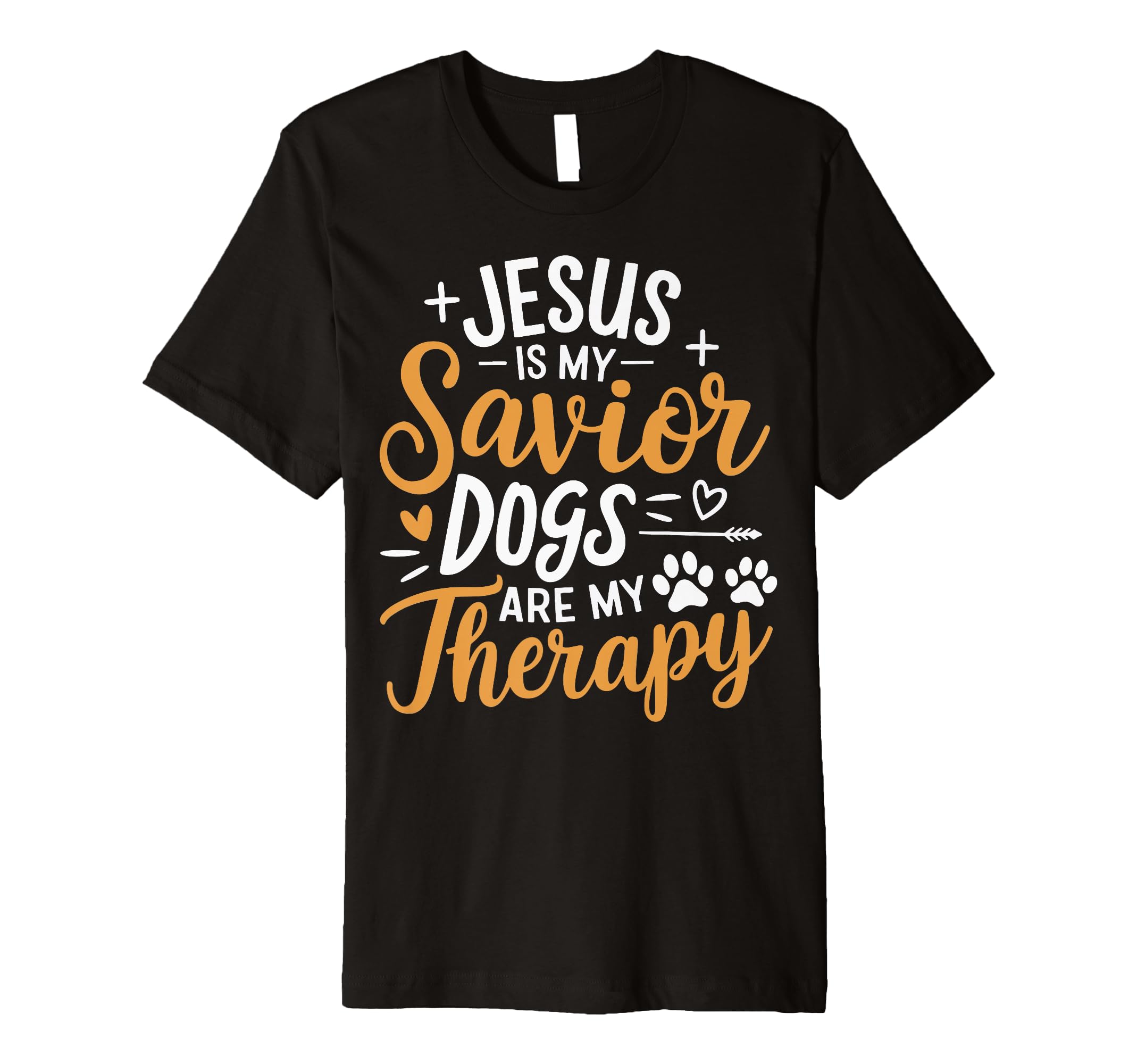 Jesus Is My Savior Dogs Are My Therapy T-Shirt - Streetwear Style Unisex - T-Shirt, Sweatshirt, Hoodie