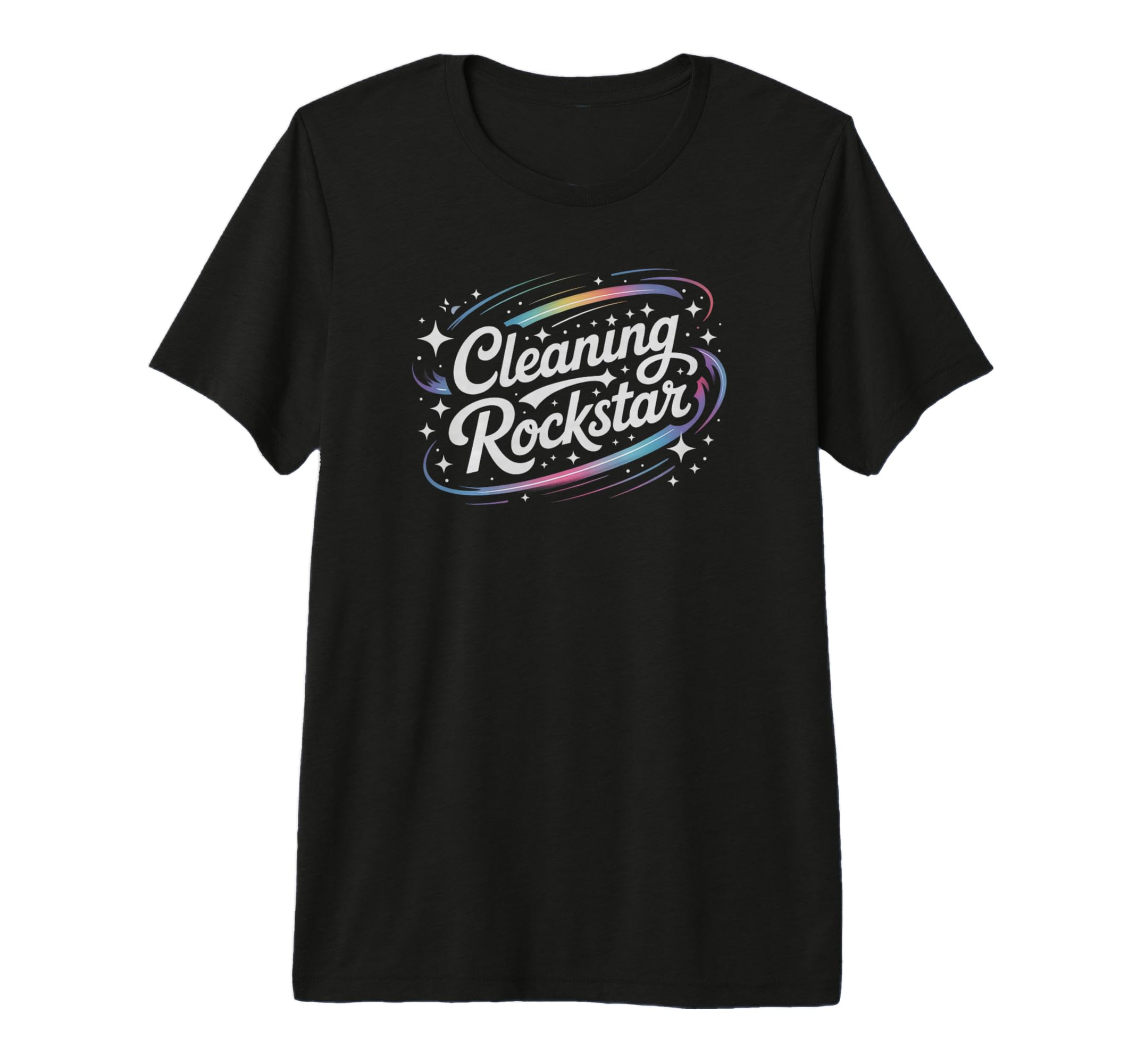 Best Ever Cleaning Rockstar Employee T-Shirt - Fun Novelty Design Unisex - T-Shirt, Sweatshirt, Hoodie