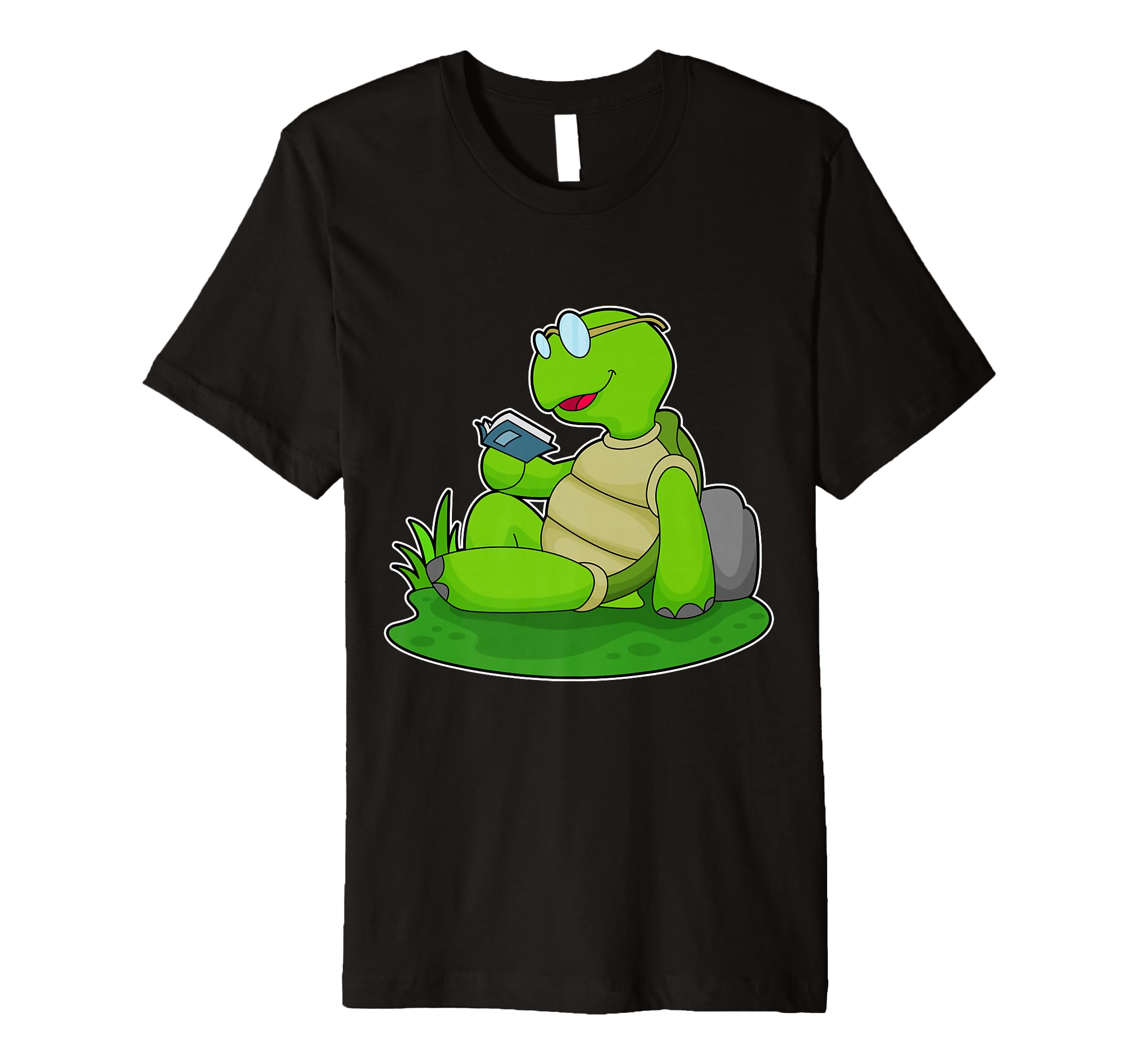 Turtle Nerd Book Glasses T-Shirt - Casual Everyday Wear Men Women - T-Shirt, Sweatshirt, Hoodie