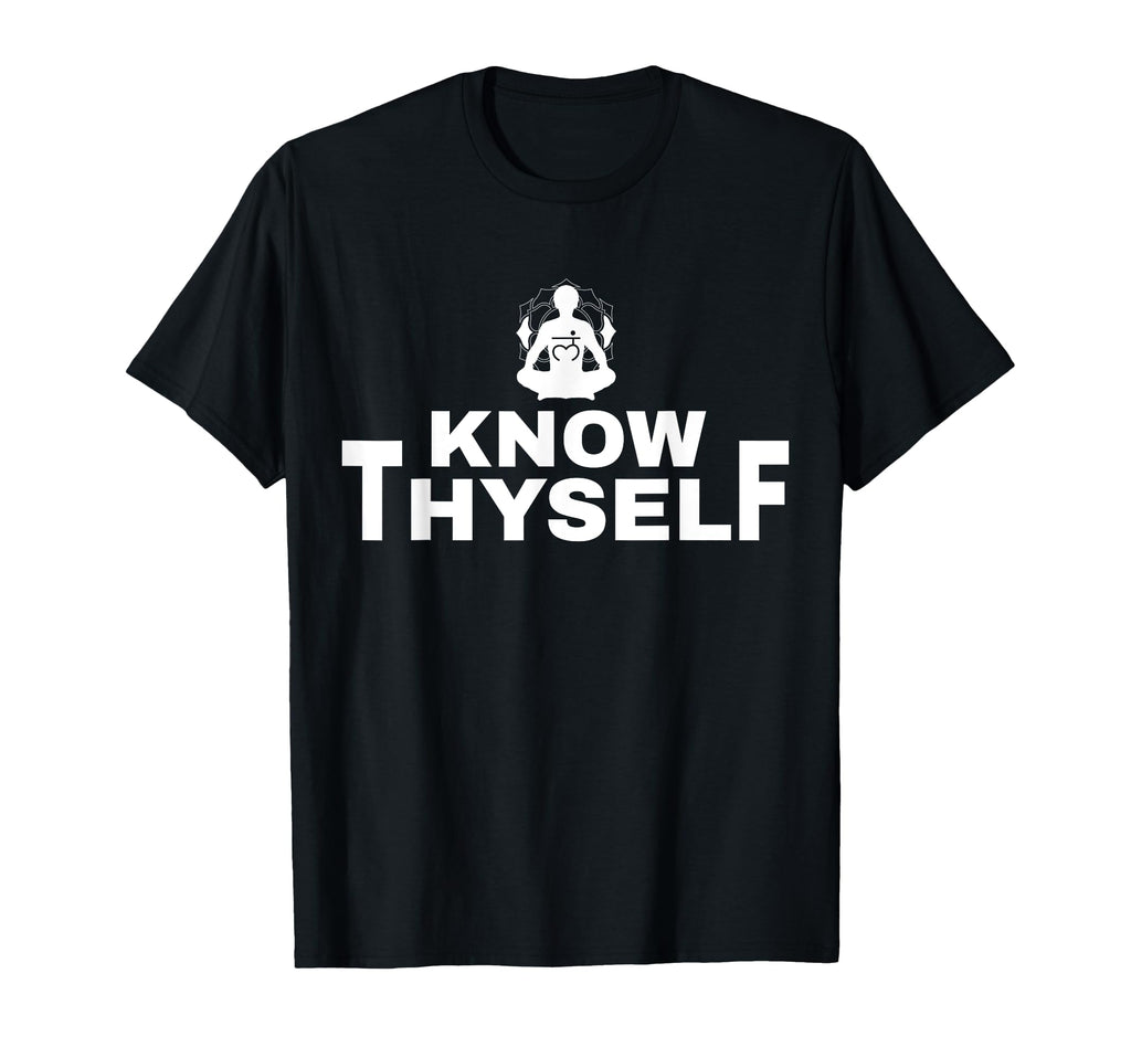 Know Thyself Symbol Yoga Mental Health T-Shirt - Minimalist Print Unisex - T-Shirt, Sweatshirt, Hoodie