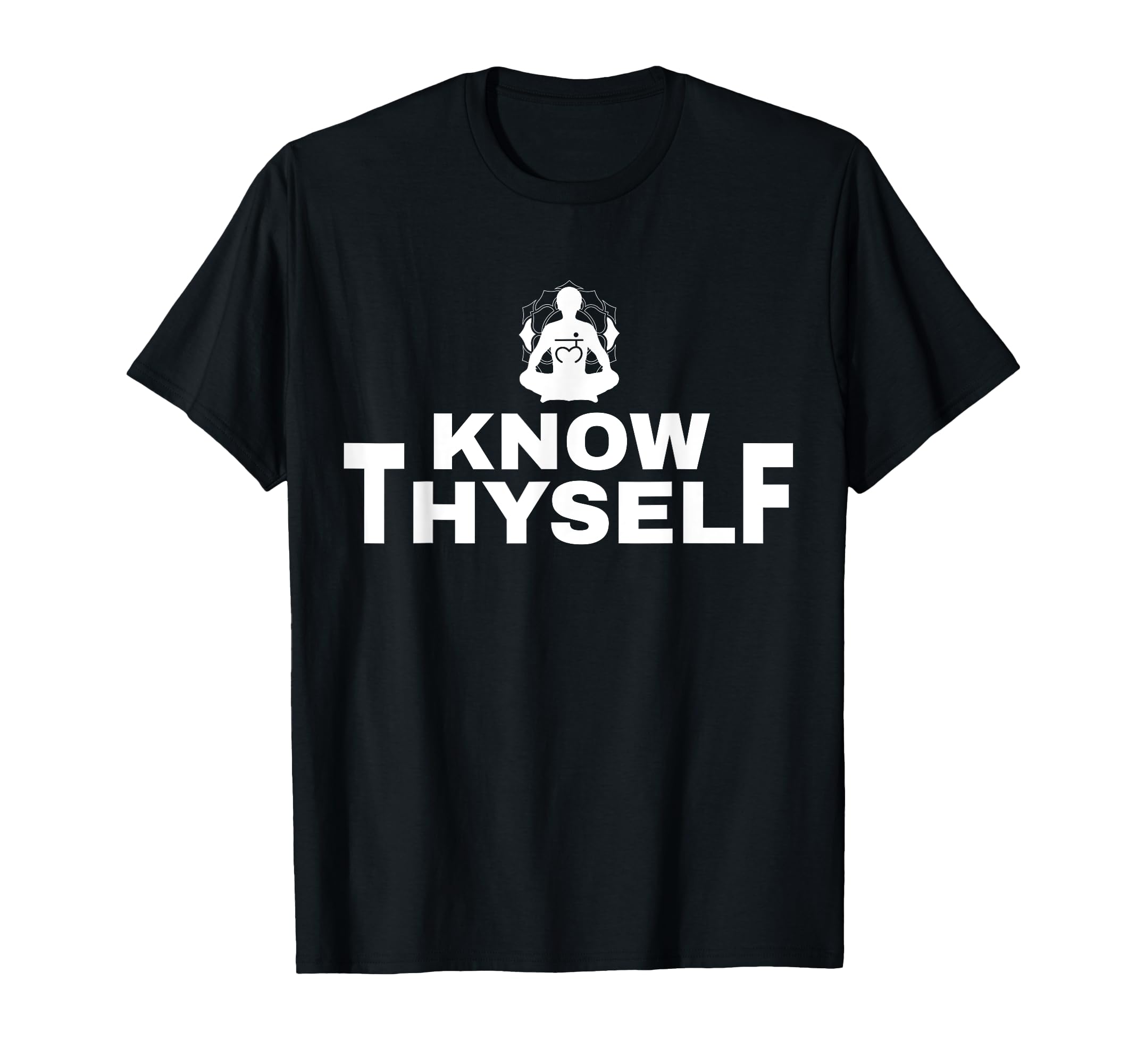 Know Thyself Symbol Yoga Mental Health T-Shirt - Minimalist Print Unisex - T-Shirt, Sweatshirt, Hoodie
